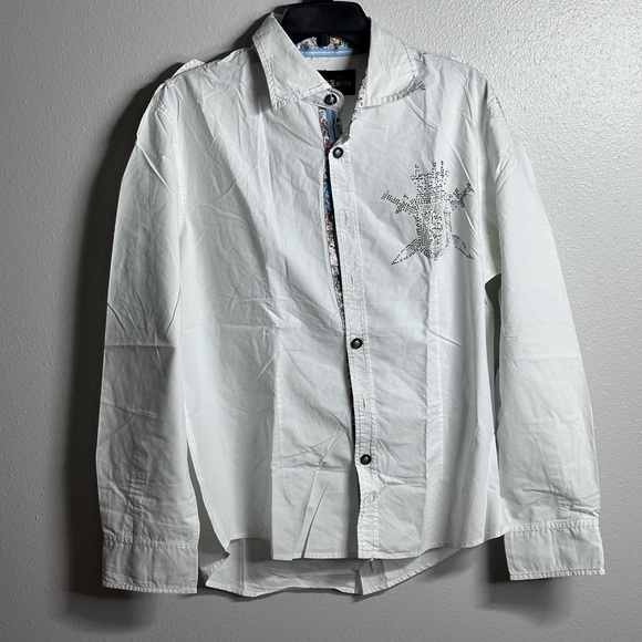 House of Lords Men White long sleeve‎ button down shirt size XL - Picture 1 of 7